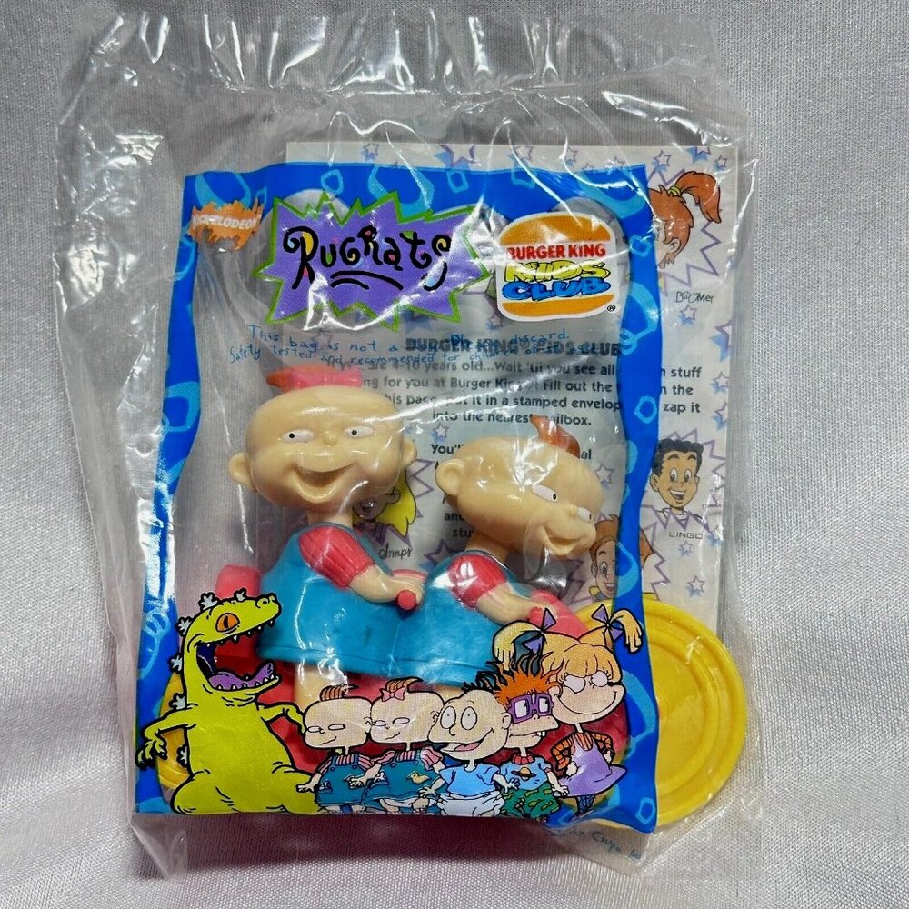Vintage Rugrats Burger King Toy Sealed 90s Nickelodeon Y2K Collectible Promo